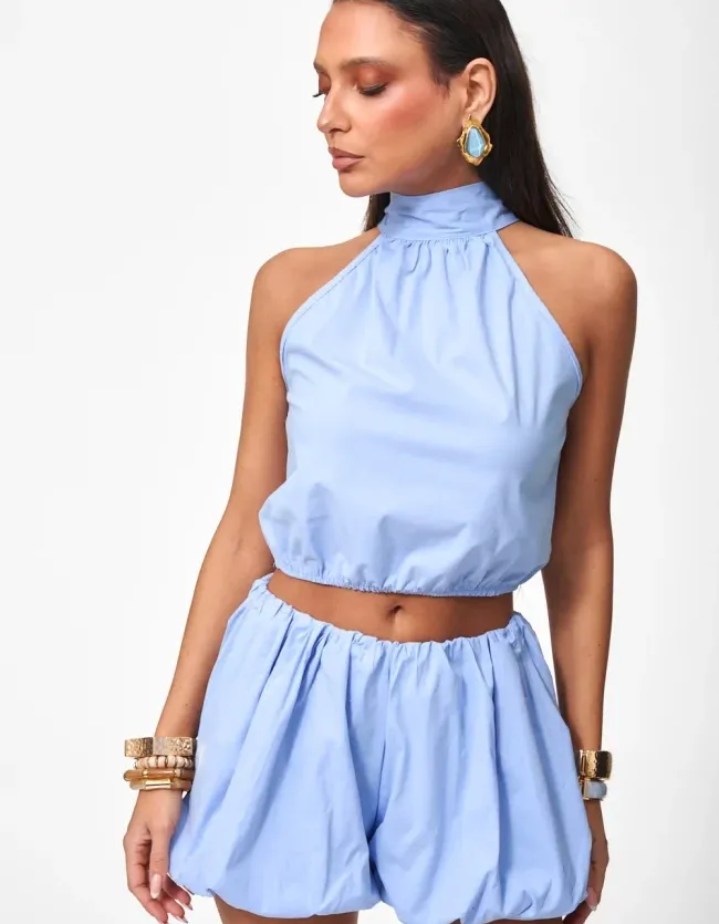 Set Top & Shorts Balloon ΓΑΛΑΖΙΟ